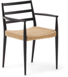 Kave Home Fekete-natúr színű tölgyfa étkezőszék szett 2 db-os Analy - Kave Home - bonami - 224 392 Ft