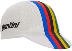 Santini UCI World Champion futársapka, fehér - szivárvány színű