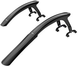 RBRL Gravel gyorsrögzítésű műanyag sárvédő szett 28 colos gravel kerékpárokhoz, 45mm, fekete