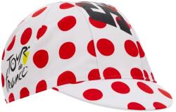 Santini Tour de France Polka Dot futársapka, fehér - piros pöttyös