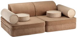 Wigiwama Barna kordbársony gyerek kanapé 132 cm Settee - Wigiwama