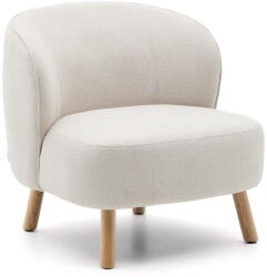 Kave Home Krémszínű zsenília fotel Ulit - Kave Home