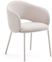 Kave Home Krémszínű kárpitozott étkezőfotel Maina - Kave Home