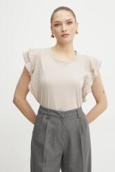 Liu Jo pamut póló - bézs S - answear - 24 960 Ft