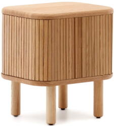 Kave Home Natúr színű éjjeliszekrény kőrisfa dekorral Mailen - Kave Home