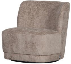 WOOOD Világosbarna bársony fotel Atty - WOOOD