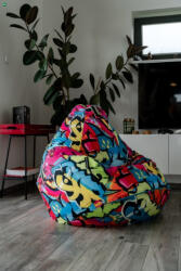  ZigZagBAG (klasszikus közepes méretű felnőtt babzsákfotel) (SYLVIA bársonyosan puha, vastag bútorszövet)rózsaszín