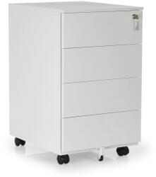 Rauman Fém konténer 40 x 50 x 66, 5 cm - 4 fiók, szürke - ral 7035