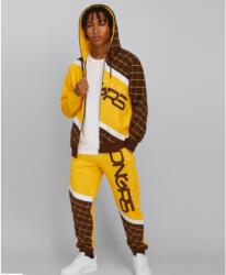 Dangerous DNGRS Melegíto set Dangerous DNGRS Woody Sweatsuit Brown Yellow