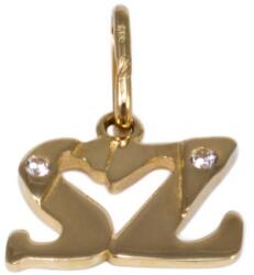 Ékszershop Köves SZ betű arany medál (1331876)