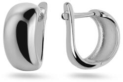 Sima felületű ezüst fülbevalók IS4495A