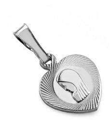 Heratis Forever Ezüst medál szív a Madonnával IS1762