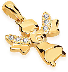 Heratis Forever Aranyozott ezüst medál Angyalka IS4063