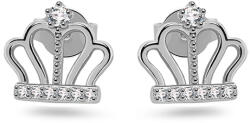 Heratis Forever Stekkeres ezüst fülbevaló Korona IS8093