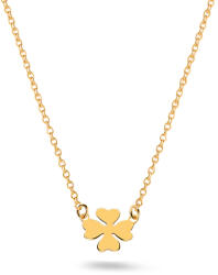  Aranyozott ezüst nyaklánc négylevelű lóherével IS4289NR