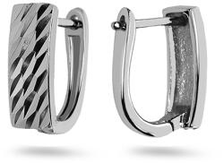 Heratis Forever Ezüst fülbevaló gravírozott mintával IS4090