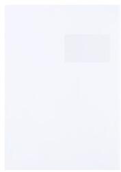 Bluering Boríték TC/4 szilikonos bélésnyomott jobb ablak 50x100mm ablak jobb oldalról 20mm felülrõl 52mm Bluering® fehér (TC4SZJA50X100) - tonerpiac