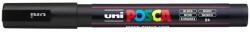 uni Dekormarker 0, 9-1, 3mm, Uni Posca PC-3M fekete (2UPC3MF) - tonerpiac
