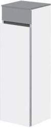 Villeroy & Boch Dulap baie inalt suspendat, Memento Villeroy&Boch, parte superioara din sticla, balamale stanga, 81x26x27cm, alb/gri, C78200MT (C78200MT)
