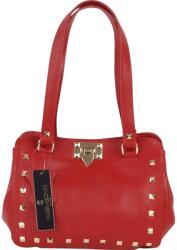 Massimo Connti Massimo Contti kézitáska klasszikus valódi bőr piros válltáska (112 czer)