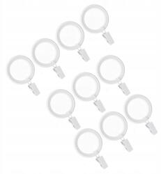 ESTAdeco Csendes Béka Karika, 16/19mm, fehér, 10 db (KÓŁKO CICHE z żabką 19 mm BIAŁE KPL10)