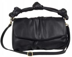 Massimo Connti Massimo Contti Belezza kézitáska postás táska valódi bőr fekete (051 czrana)