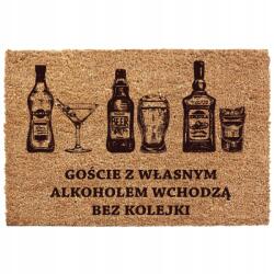 Decortrend Lábtörlő Ajtó Alá Vastag 40x60CM Kókuszrost nyomtatás (LAS-203-ALKOHOL)