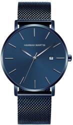 Hannah Martin Ceas barbatesc Hannah Martin Afisaj Analog Casual Mecanism Quartz Afisaj Albastru Ceas