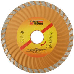 Könner & Söhnen Vágókorong, Konner D71070 180 mm, Gyémánt, Turbo Wave (STP01223376)