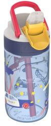KAMBUKKA Lagoon Kids szívószálas gyerek kulacs 400 ml - Police Patrol