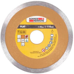Könner & Söhnen Vágókorong, Konner D71001 115 mm, Gyémánt (STP01223388)