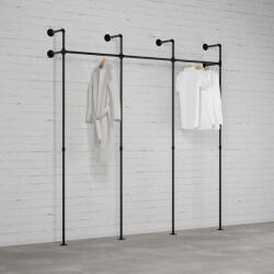 Walteco DARIO III EGYSZEMÉLYES - Rusticline gardróbszekrény szett, falra szerelhető, 3330x2300mm (WT-3185)