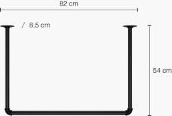 Walteco AVA - Rusticline mennyezeti ruhaakasztó 820x540mm (WT-3190)