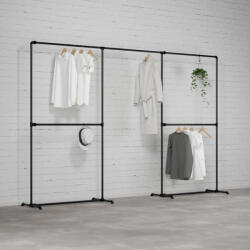 Walteco FREJA V - Rusticline ruhaszárító állvány, szabadon álló, 3300x2100mm (WT-3199)