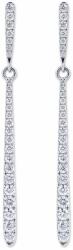 White & Black Drops gyémánt pálcika fülbevaló - 0, 68 karát (AU14080)