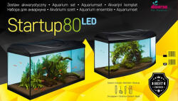 Diversa komplett akvárium LED 80 112L íves fekete (DIV119713)
