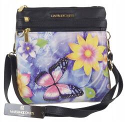 Massimo Connti Massimo Contti postás táska válltáska fekete Ökológiai bőr (189 CZARNY)