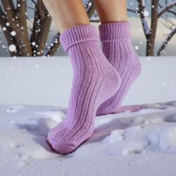 Kardesler Gyapjú NŐI zokni világos lila 106031