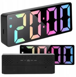  Elektronikus Óra Led Színes Rgb Riasztó Álló Csendes Digitális Ébresztőóra (tm24h)
