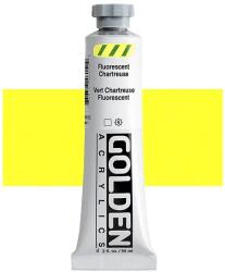Golden Acrylics Heavy Body akrilfesték, 59 ml - 4615, fluorescent chartreuse