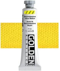 Golden Acrylics Heavy Body akrilfesték, 59 ml - 1008, benzimidazolone yellow medium