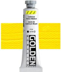 Golden Acrylics Heavy Body akrilfesték, 59 ml - 1130, cadmium yellow medium