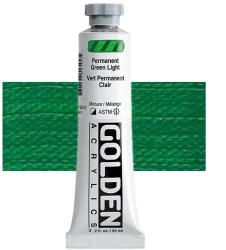 Golden Acrylics Heavy Body akrilfesték, 59 ml - 1250, permanent green light