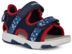 GEOX Sandale copii, băiat, Bleu - Rosu, textil-piele ecologica, 20/27 albastru închis/roșu (13F7A4)