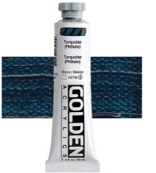 Golden Acrylics Heavy Body akrilfesték, 59 ml - 1390, turquoise (phthalo)