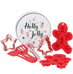 porcello Mézeskalács sütő szett, 13 elem, fém doboz, lyukasztók, konyhai eszközök (ŚZDRPPSFx13)