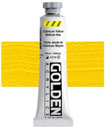 Golden Acrylics Heavy Body akrilfesték, 59 ml - 1554, cadmium yellow medium hue