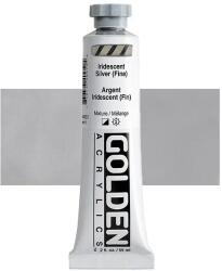 Golden Acrylics Heavy Body akrilfesték, 59 ml - 4025, iridescent silver (fine)