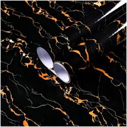 MTA Fali Tapéta Márvány Hálószoba Fekete Arany 10m x 60cm Ragasztó 3D Minta (MTA-931.1)