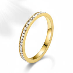 KÁRPÁTHY ékszer Kristálysor aranyozott gyűrű